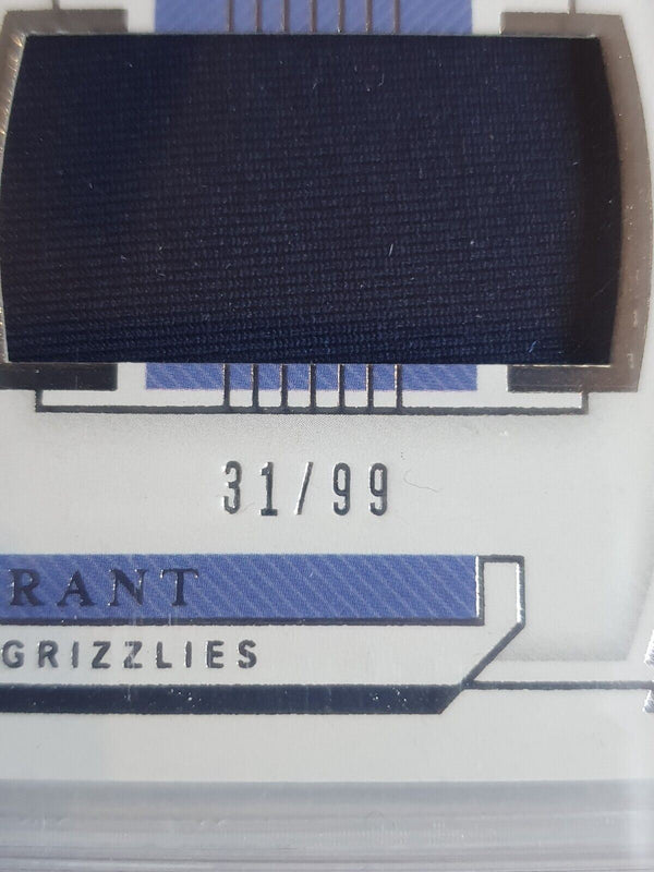 2019 National Treasures Ja Morant Rookie #PATCH /99 Jersey - PSA 9 (POP 4)