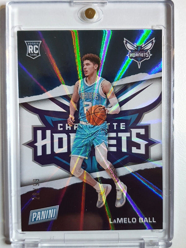 2021 Panini LaMelo Ball Rookie #RC3 RAINBOW SPOKES /99 Holo - Ready to Grade