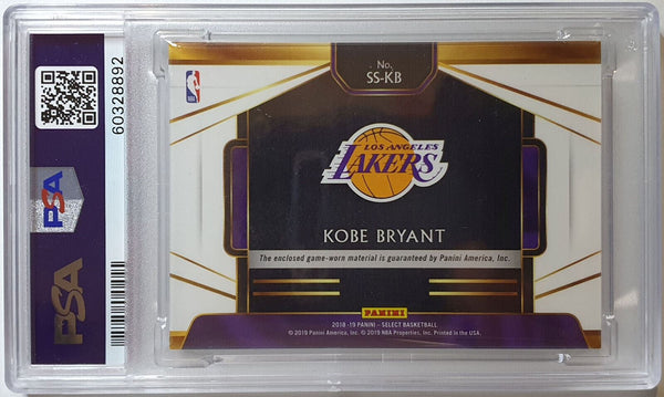 2018 Select Kobe Bryant #PATCH Game Worn Jersey - PSA 9 (POP 10)