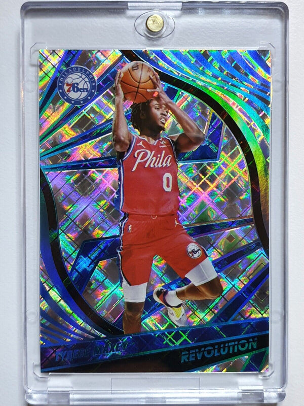 2021 Panini Revolution Tyrese Maxey #58 COSMIC Prizm /99 - Ready to Grade