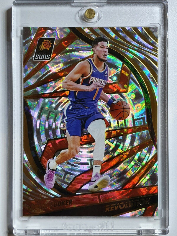 2021 Panini Revolution Devin Booker #76 FRACTAL Prizm - Ready to Grade