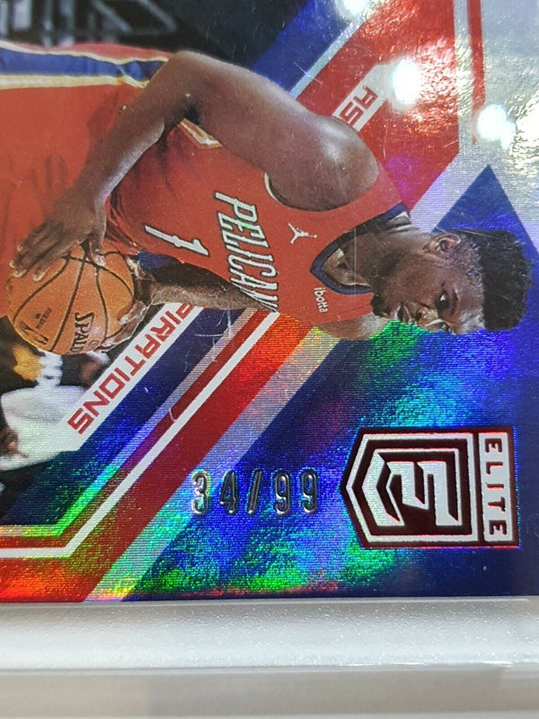 2020 Donruss Elite Zion Williamson #91 ASPIRATIONS /99 HOLO Die Cut - Rare