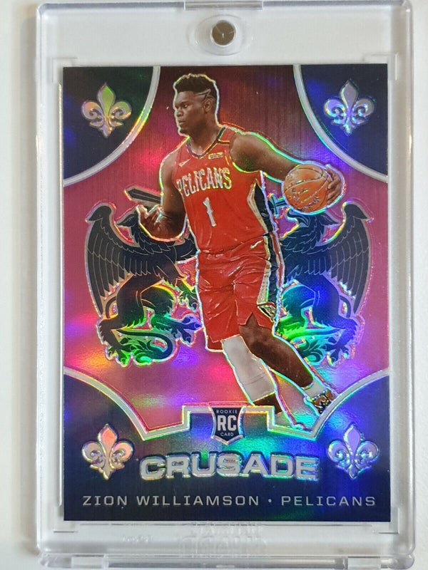 2019 Chronicles Zion Williamson Rookie #529 PINK Prizm Crusade - Rare