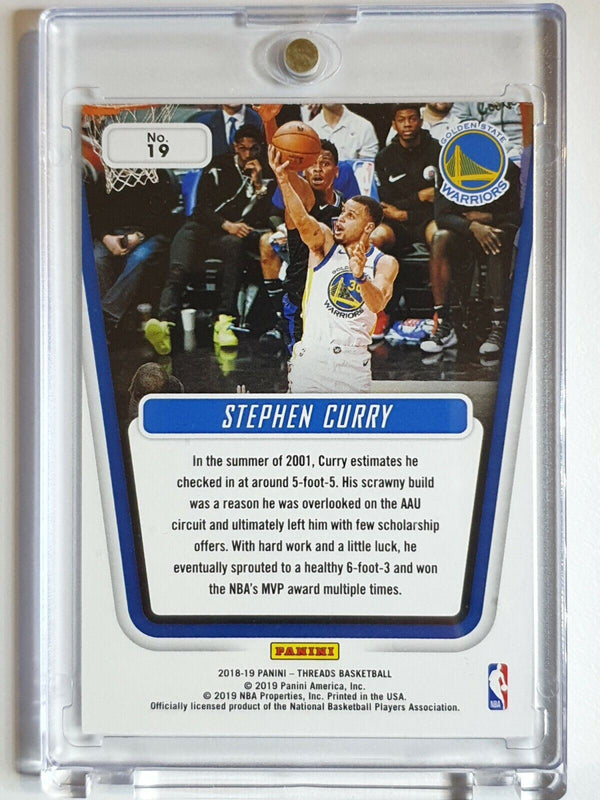 2018 Panini Threads Stephen Curry #19 DAZZLE HOLO Century Collection