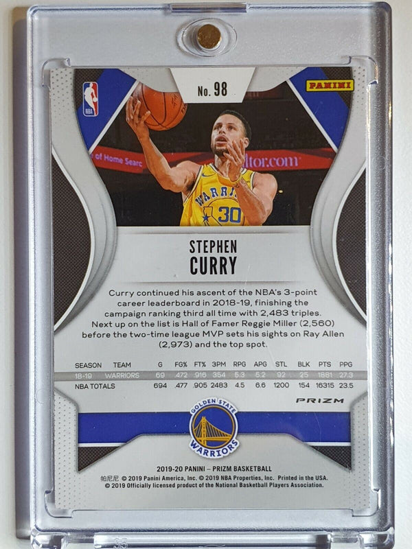 2019 Panini Prizm Stephen Curry #98 FAST BREAK Holo - Ready to Grade