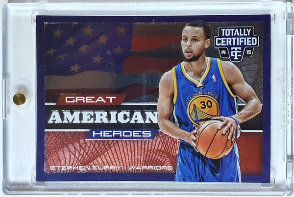 2014 Totally Certified Stephen Curry #8 RED /299 Great American Heroes - Rare