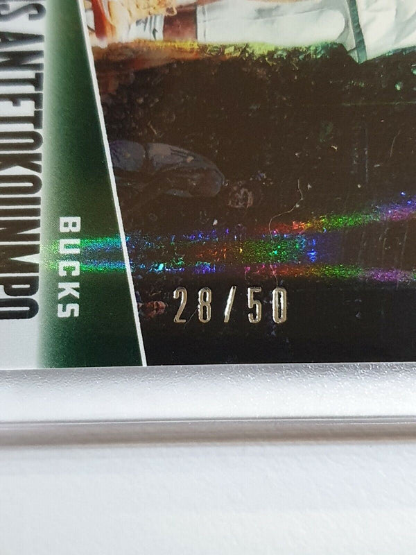 2019 Panini Giannis Antetokounmpo DOUBLE RAINBOW /50 HOLO - Rare