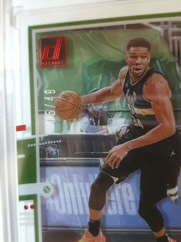 2020 Donruss Clearly Giannis Antetokounmpo #21 RED /49 - Ready to Grade