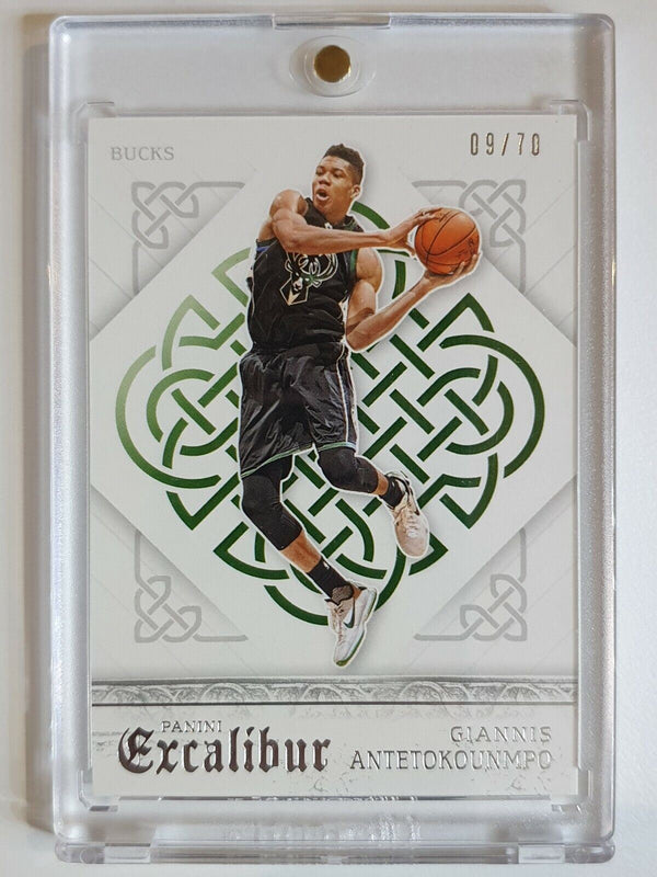 2015 Panini Excalibur Giannis Antetokounmpo #72 SILVER /70 - Ready to Grade