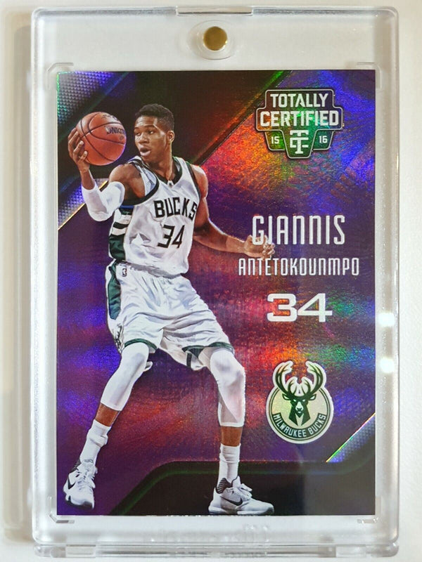 2015 Totally Certified Giannis Antetokounmpo #24 MIRROR PURPLE /50 - Rare