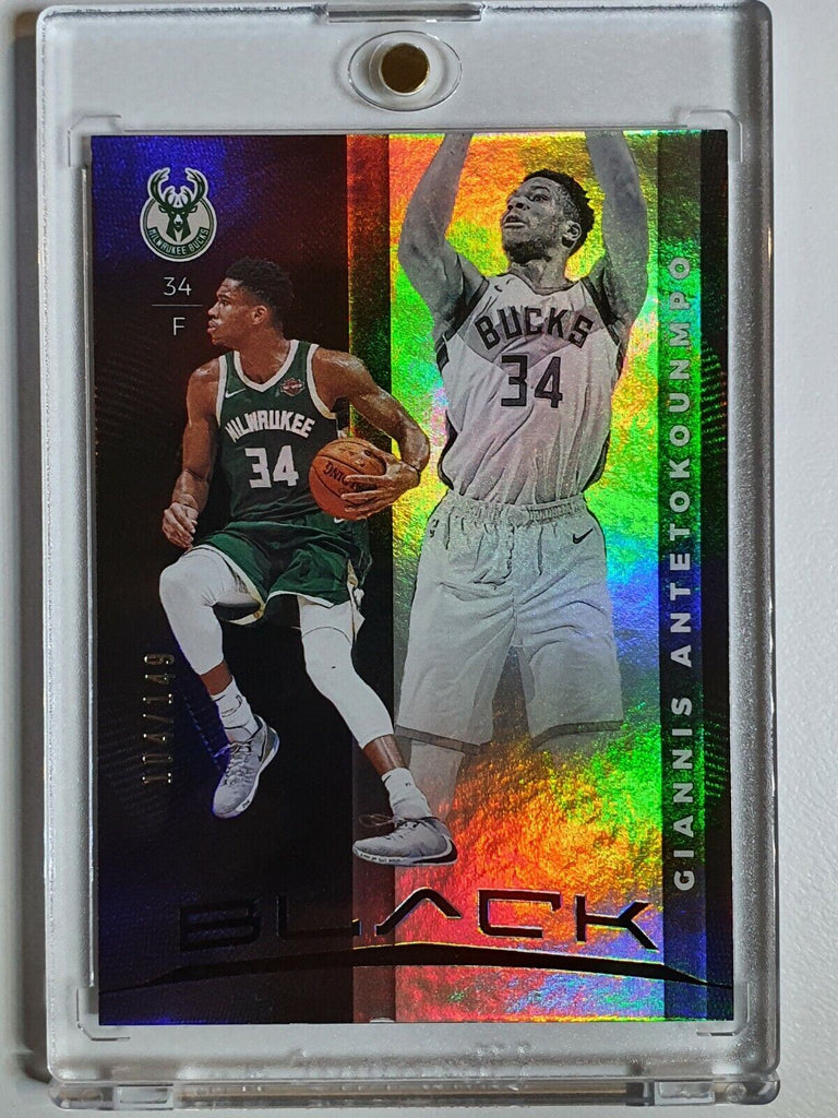 2019 Panini Black Giannis Antetokounmpo #34 HOLO FOIL /149 - Ready