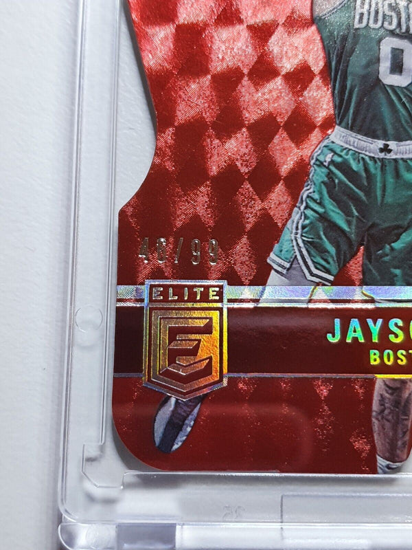 2021 Donruss Elite Jayson Tatum #50 RED /99 SP Die Cut - Ready to Grade