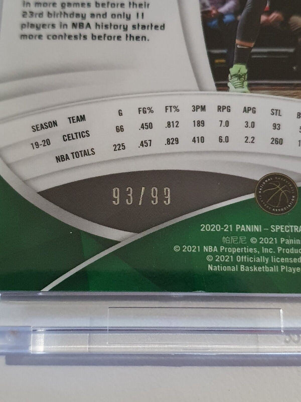 2020 Spectra Jayson Tatum #67 VARIATION CELESTIAL Prizm /99 - Ready to Grade