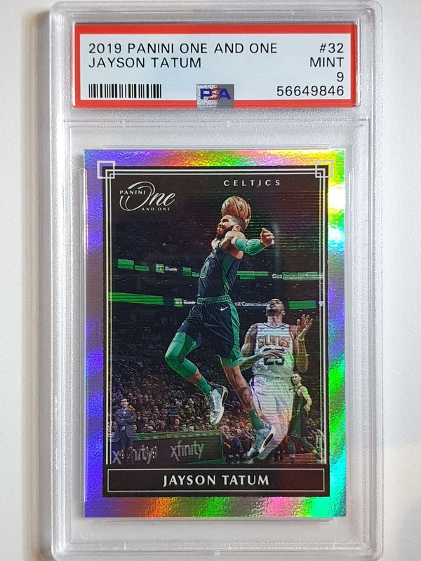 2019 Panini One and One Jayson Tatum #32 HOLO /99 - PSA 9 (POP 10)