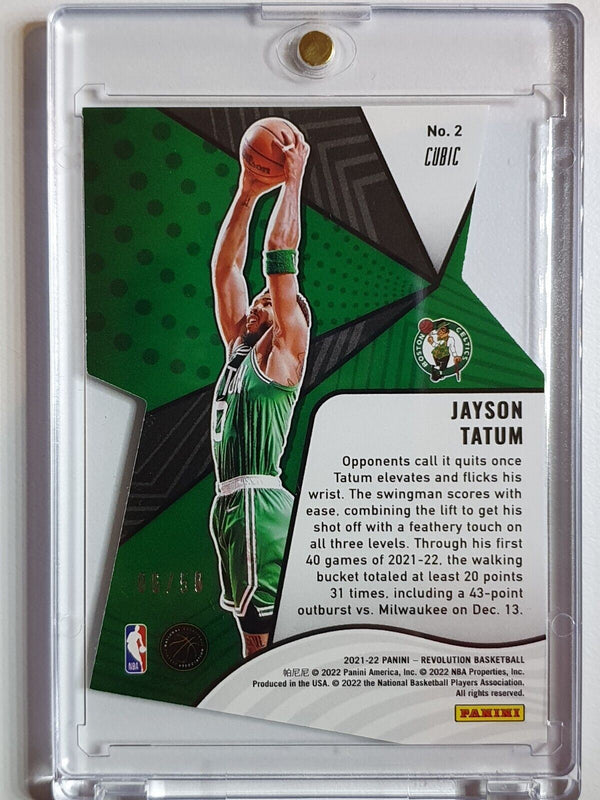 2021 Revolution Jayson Tatum #2 CUBIC /50 Die Cut LIFTOFF - Ready to Grade