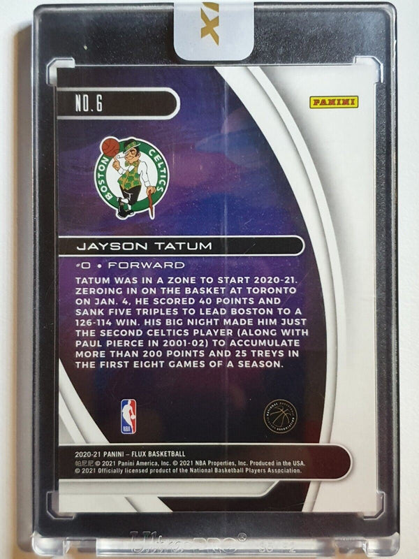 2020 Flux Jayson Tatum #6 TITAN SP Uncirculated Encased - Panini Sealed