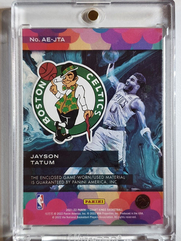 2021 Court Kings Jayson Tatum #PATCH Game Worn Jersey - Ready to Grade