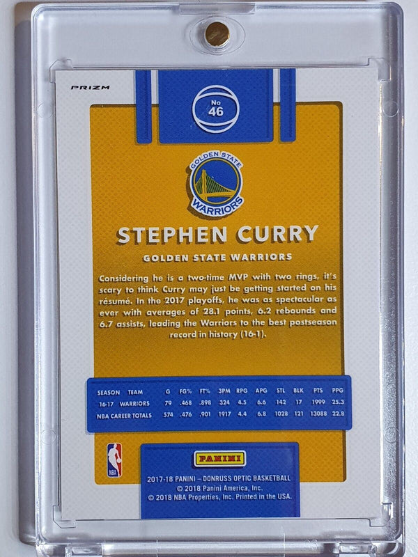 2017 Donruss Optic Stephen Curry #46 Silver Holo - Ready to Grade