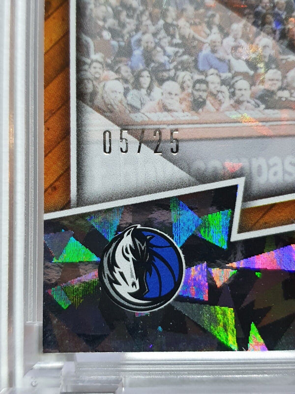 2019 Panini Luka Doncic LAUNDRY TAG CRACKED ICE /25 Holo New Era Patch - Rare