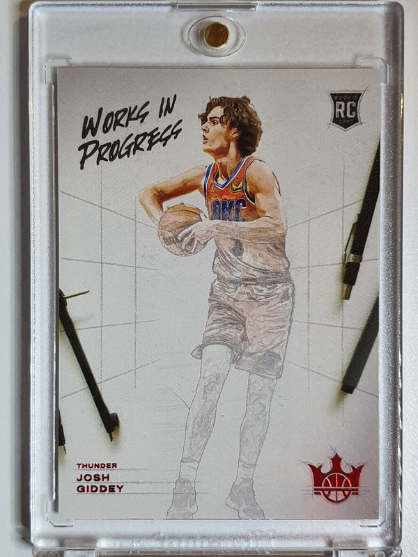 2021 Court Kings Josh Giddey Rookie #5 RUBY RED /149 Works in Progress - Rare