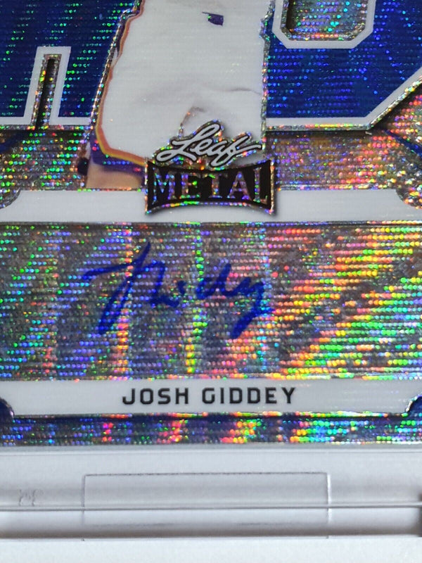 2021 Leaf Metal Josh Giddey AUTO Rookie SILVER WAVE /30 RC - Rare