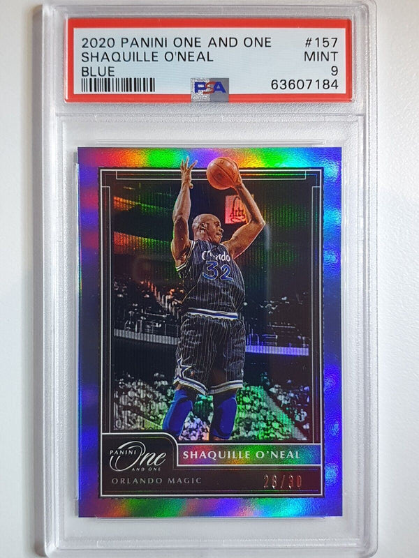 2020 One and One Shaquille O'Neal #157 BLUE /30 Holo - PSA 9 (POP 1)