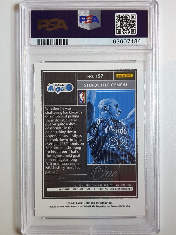 2020 One and One Shaquille O'Neal #157 BLUE /30 Holo - PSA 9 (POP 1)