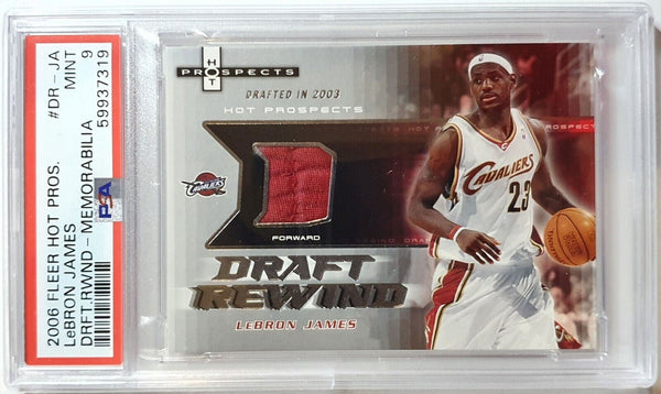 2006 Fleer Lebron James #PATCH /50 Game Worn Jersey - PSA 9 (POP 1)