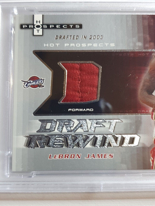 2006 Fleer Lebron James #PATCH /50 Game Worn Jersey - PSA 9 (POP 1)