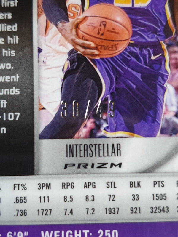 2019 Panini Spectra LeBron James #43 INTERSTELLAR /49 Prizm - Ready to Grade