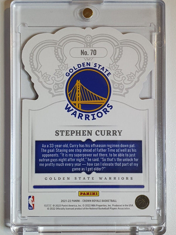 2021 Crown Royale Stephen Curry #70 BLUE CRYSTAL /99 - Ready to Grade