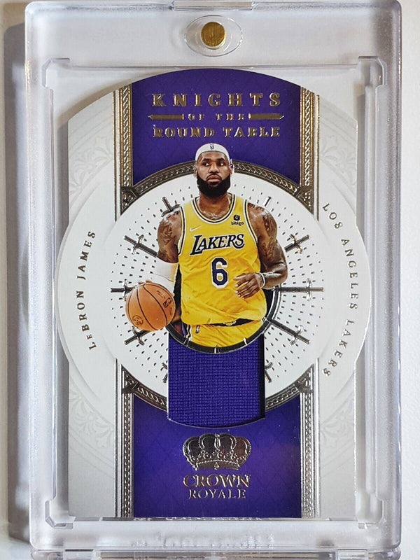 2021 Crown Royale Lebron James #Patch (Game Worn Jersey) Die Cut - Gem