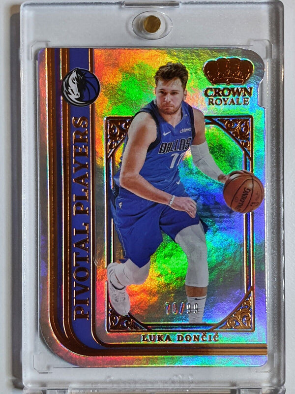 2021 Crown Royale Luka Doncic #5 HOLO /99 Pivotal Players - Ready to Grade