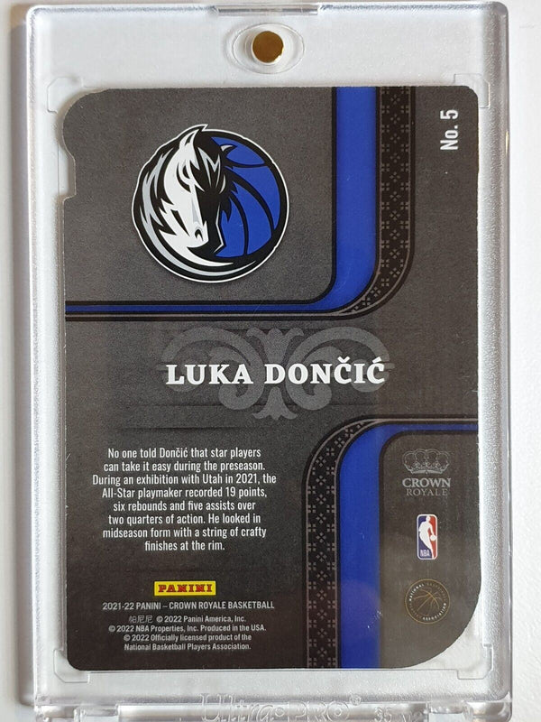 2021 Crown Royale Luka Doncic #5 HOLO /99 Pivotal Players - Ready to Grade