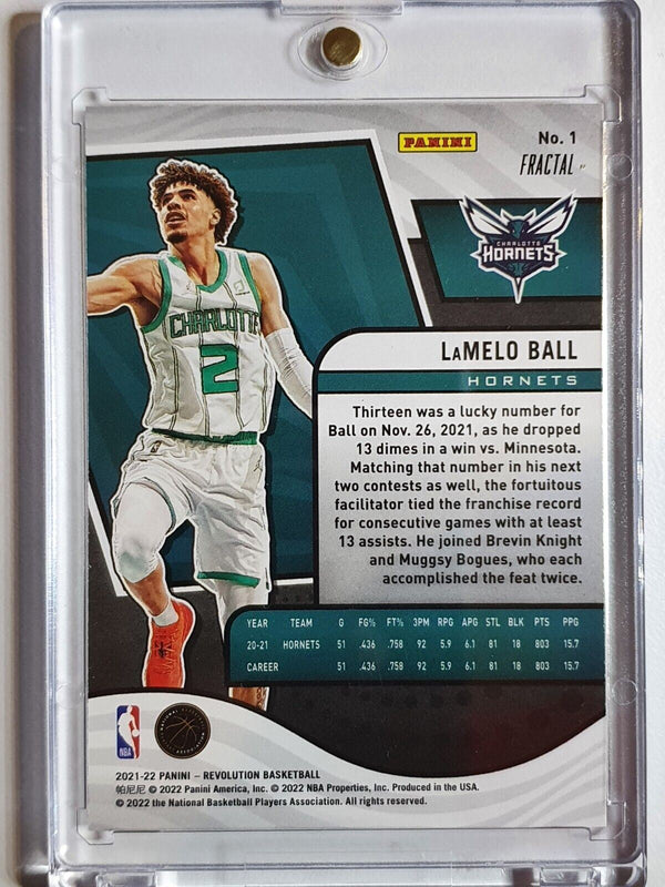 2021 Panini Revolution LaMelo Ball #1 FRACTAL Prizm - Ready to Grade