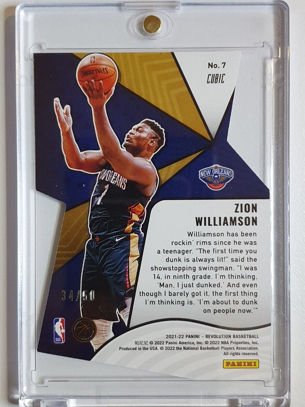 2021 Revolution Zion Williamson #7 CUBIC /50 Die Cut LIFTOFF - Ready to Grade