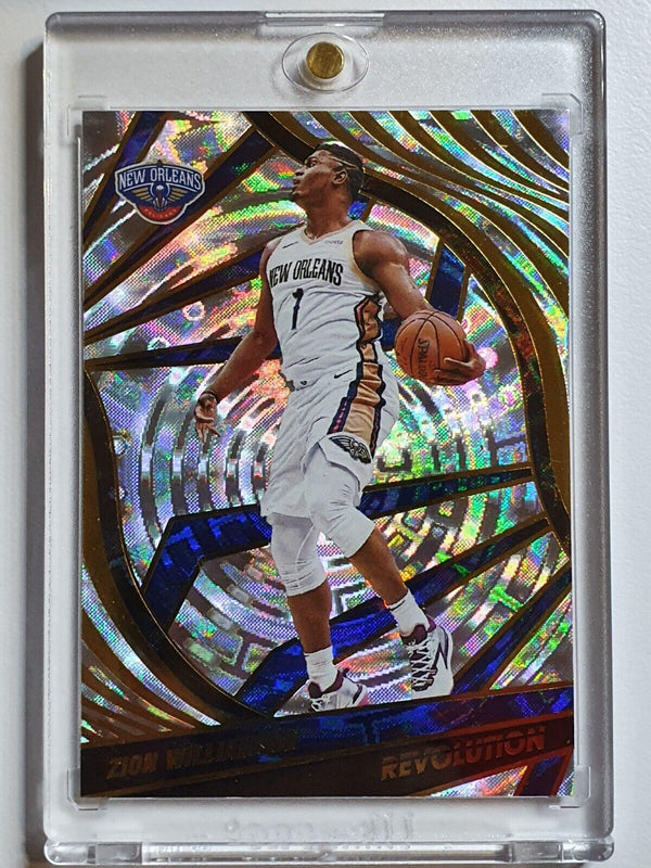 2021 Panini Revolution Zion Williamson #25 FRACTAL Prizm - Ready to Grade