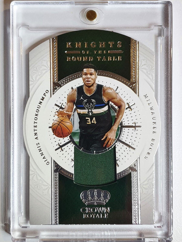 2021 Crown Royale Giannis Antetokounmpo #PATCH Game Worn Jersey - Ready to Grade