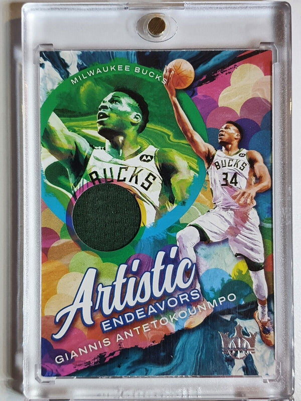 2021 Court Kings Giannis Antetokounmpo #PATCH Game Worn Jersey - Ready to Grade