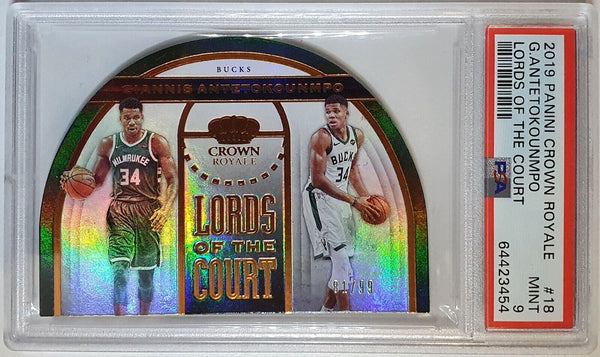 2019 Crown Royale Giannis Antetokounmpo #18 HOLO /99 - PSA 9