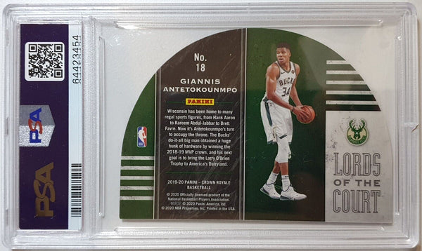 2019 Crown Royale Giannis Antetokounmpo #18 HOLO /99 - PSA 9