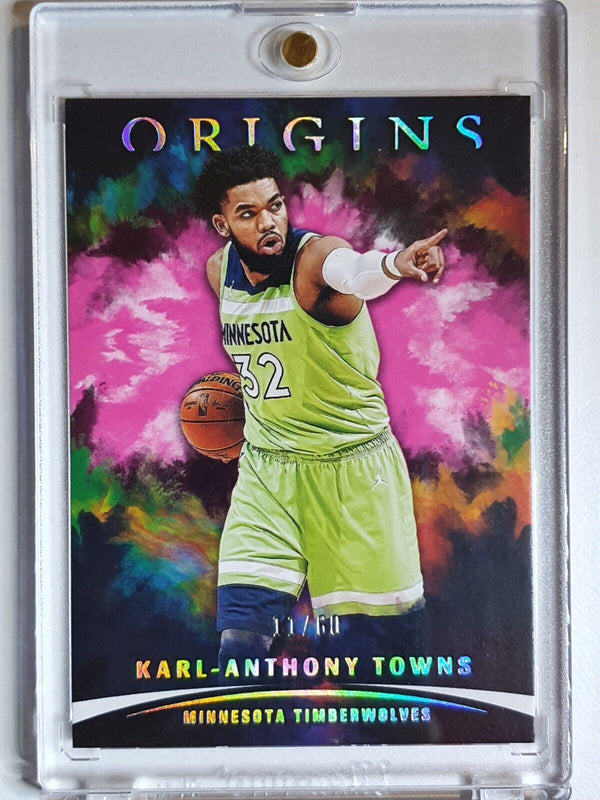 2021 Panini Origins Karl-Anthony Towns #14 PINK /60 Edition - Ready to Grade