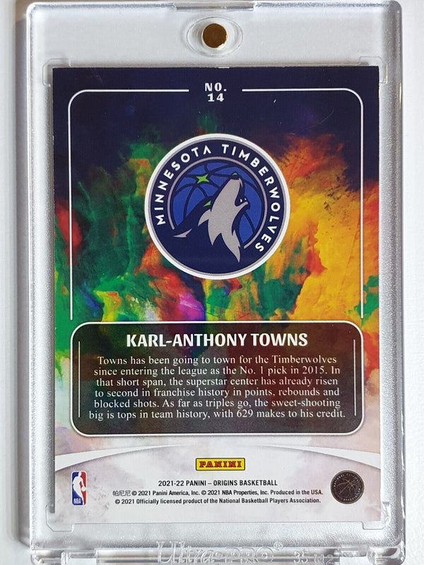 2021 Panini Origins Karl-Anthony Towns #14 PINK /60 Edition - Ready to Grade