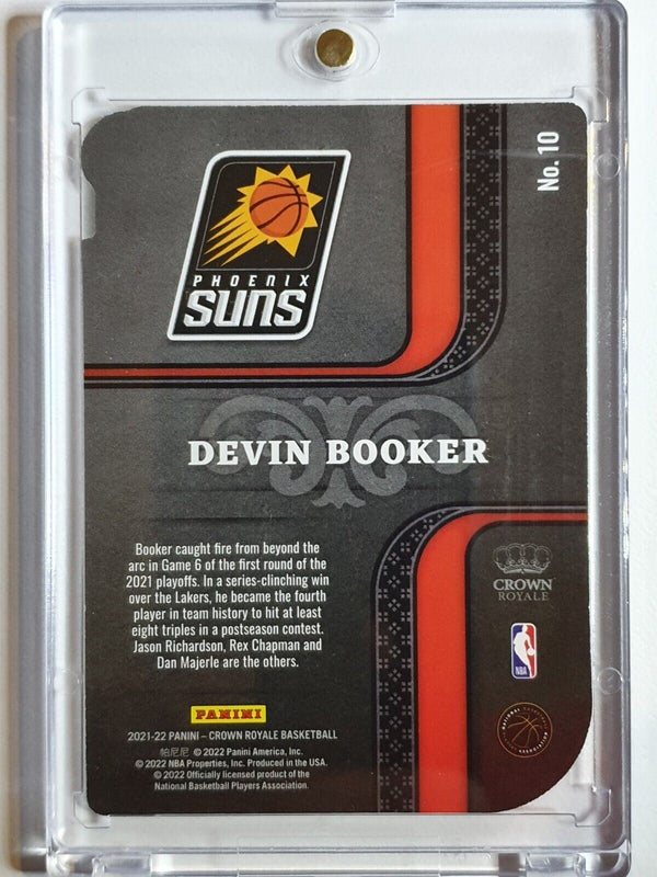 2021 Crown Royale Devin Booker #10 RED /49 Holo Pivotal Players - Ready to Grade