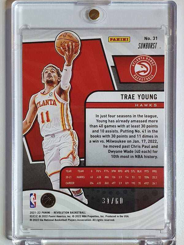 2021 Revolution Trae Young #31 SUNBURST /60 Holo - Ready to Grade