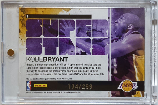 2010 Rookies & Stars Kobe Bryant #PATCH /299 Game Worn Jersey - Ready to Grade