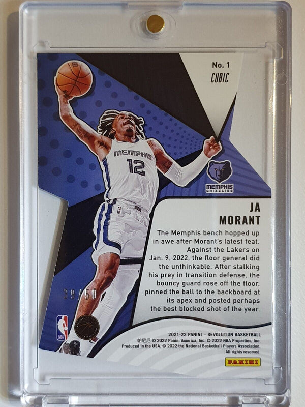 2021 Revolution Ja Morant #1 CUBIC /50 Die Cut LIFTOFF - Ready to Grade