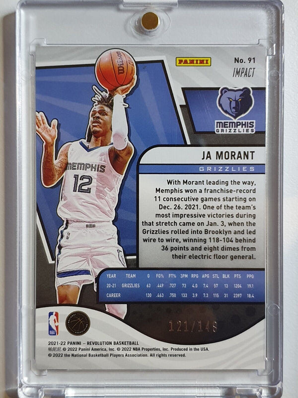 2021 Panini Revolution Ja Morant #91 IMPACT /149 Holo - Ready to Grade