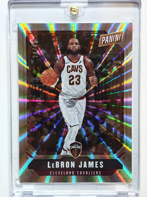 2018 Panini National Lebron James #30 RAINBOW SPOKES /49 Holo - Ready to Grade