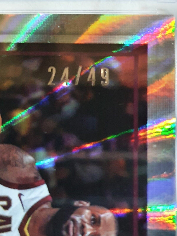2018 Panini National Lebron James #30 RAINBOW SPOKES /49 Holo - Ready to Grade
